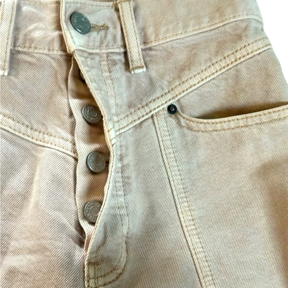 PacSun Stone Fire Dusty Pink High Waisted Jean Shorts Size 25